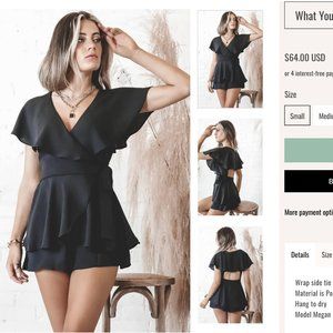 Black Romper - Amazing Lace Boutique
